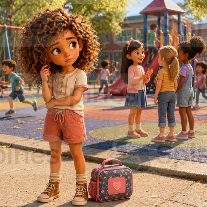 Mia on the playground